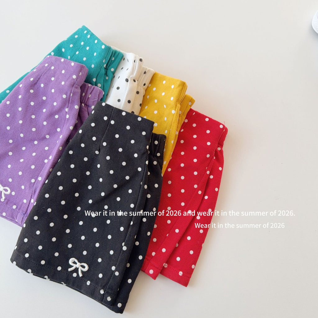 【90-150cm】辣妹高腰波點半身裙