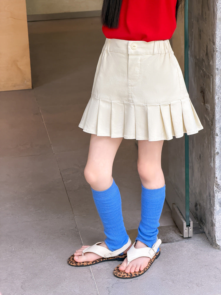 【100-170cm】立體壓褶防走光百褶裙