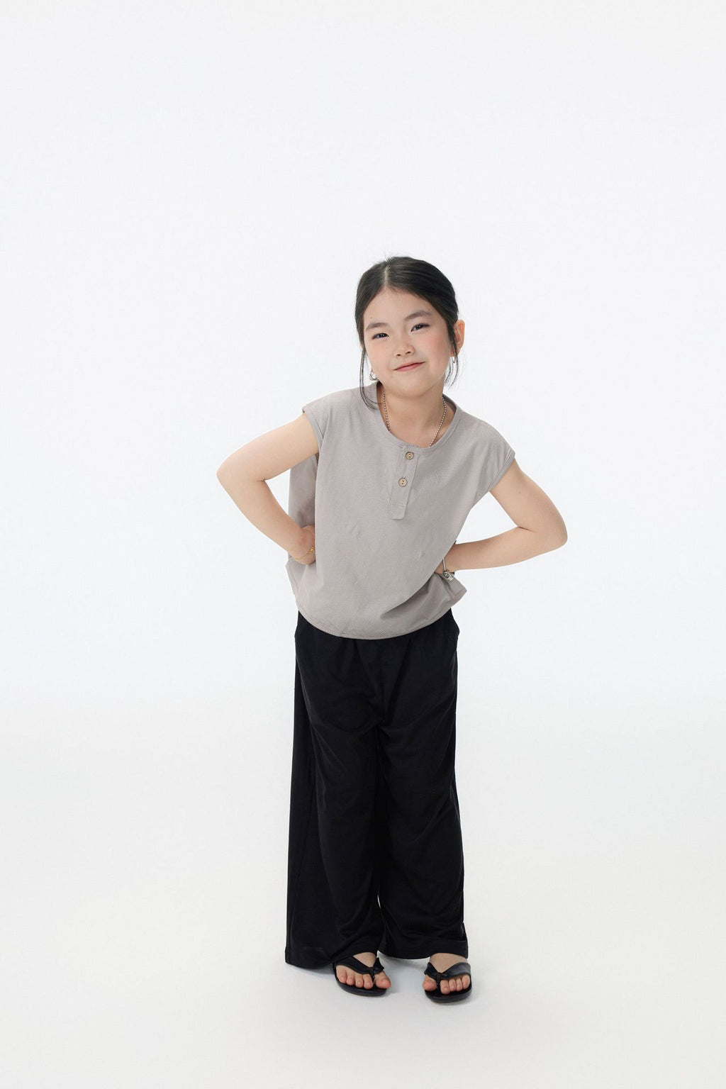 【90-150cm】日系簡素棉舒適百搭短袖