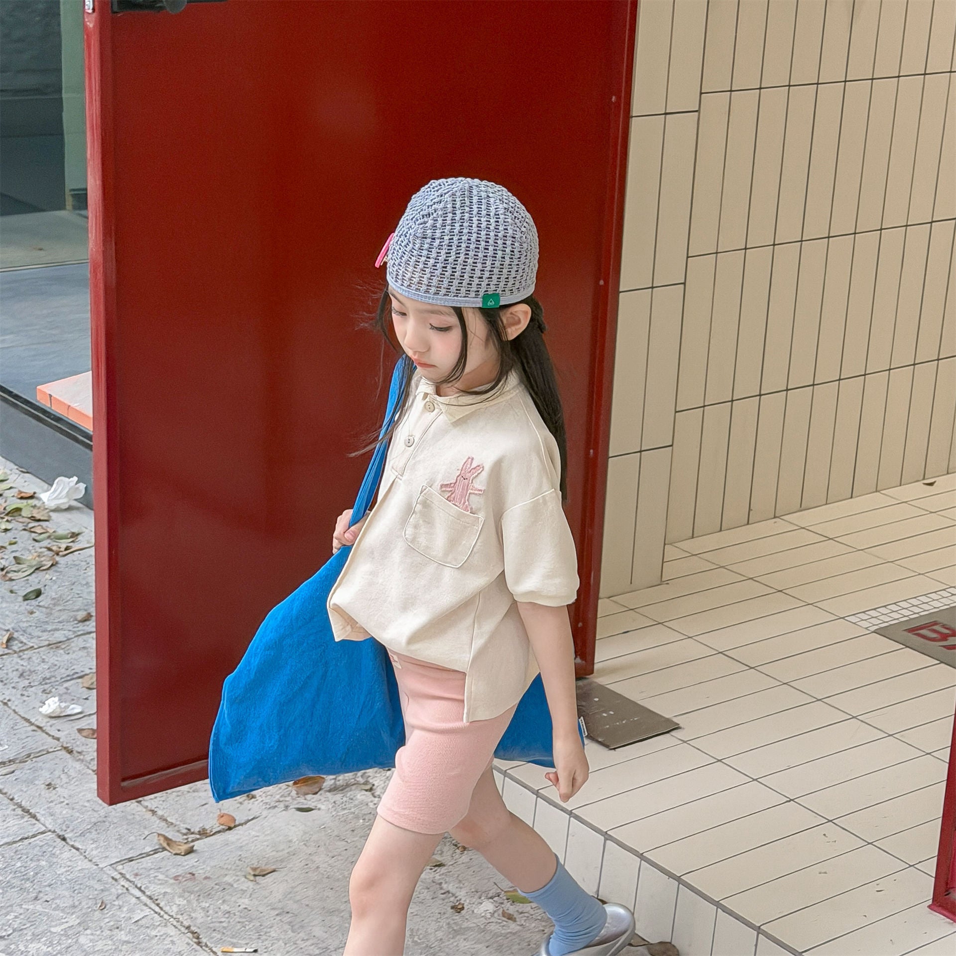 【80-130cm】韓版羅紋彈力打底褲