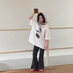 【現貨-140cm】墨鏡KT印花短袖上衣