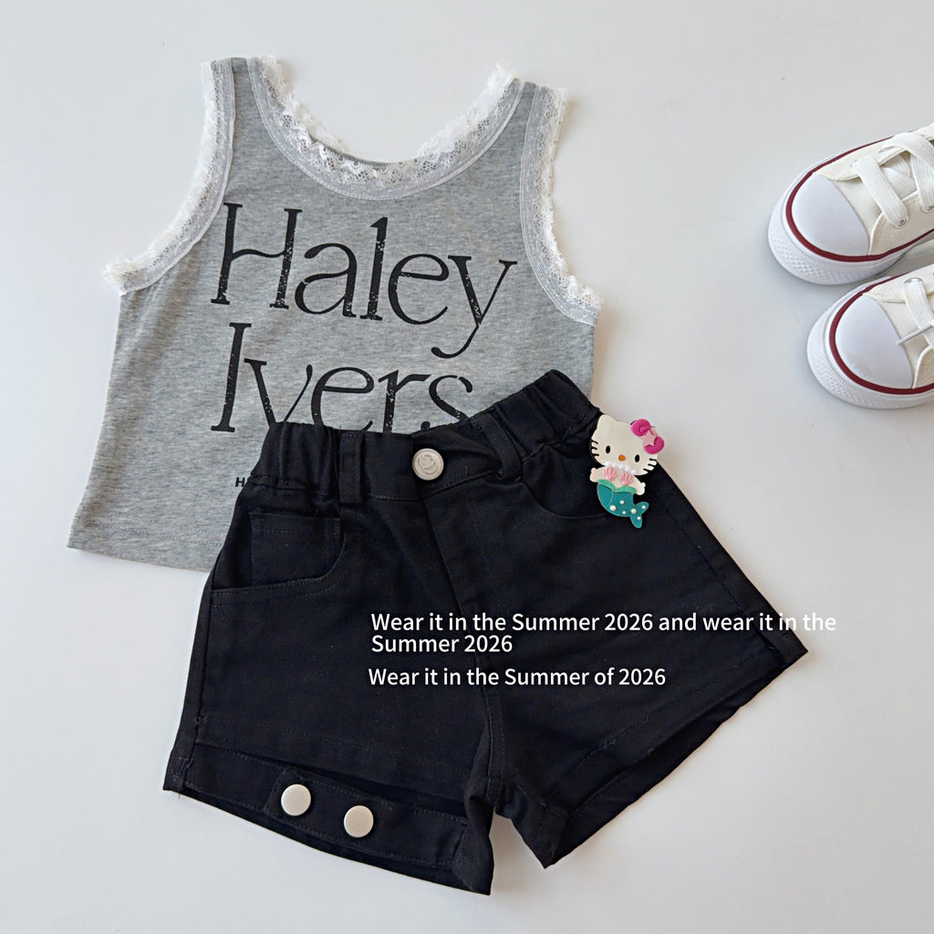 【90-150cm】設計感辣妹修身短褲