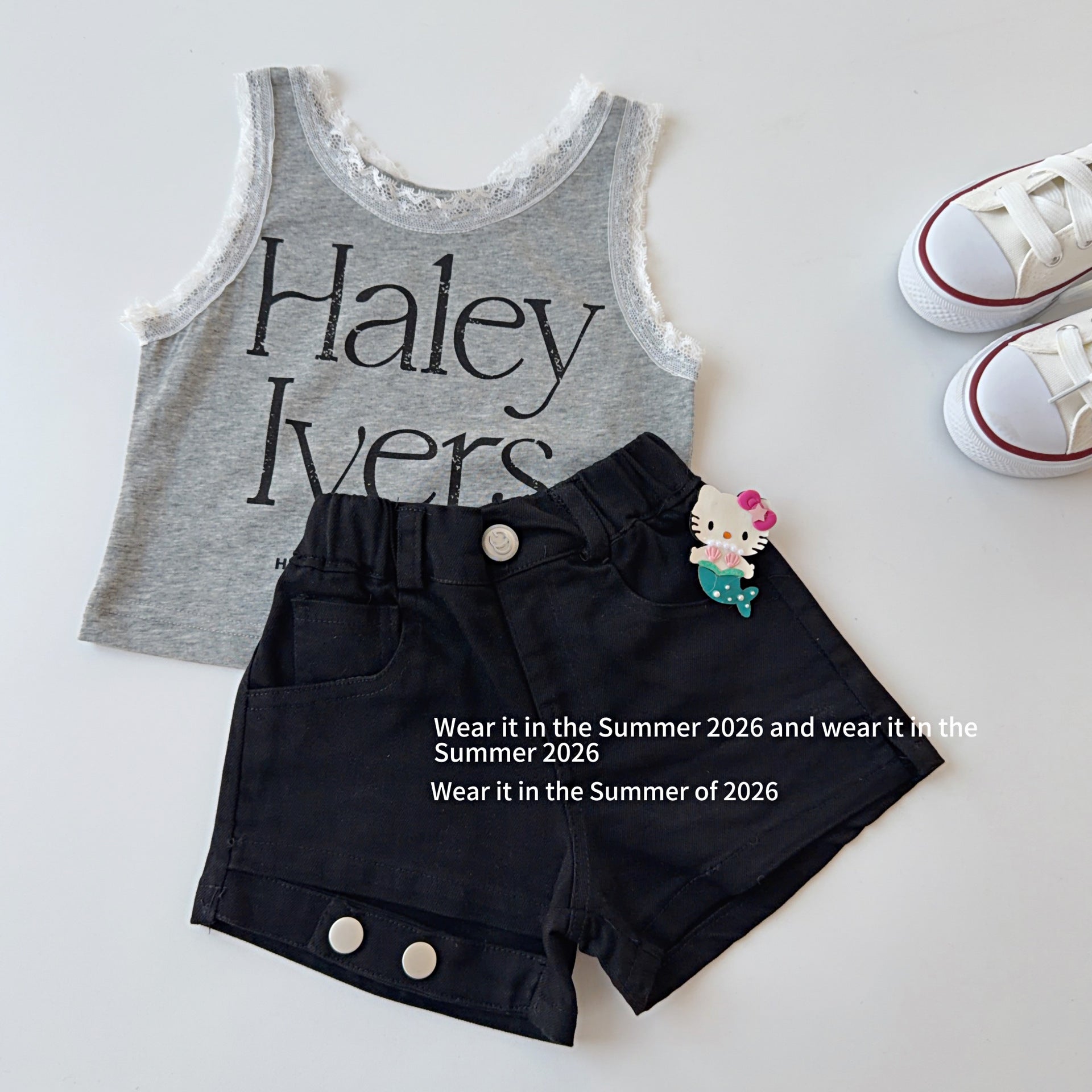 【90-150cm】設計感辣妹修身短褲