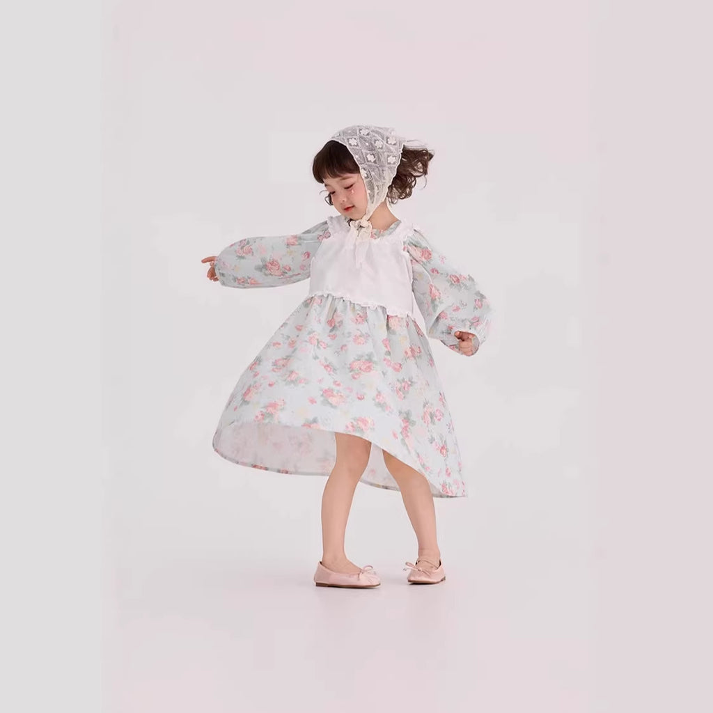 【90-150cm】碎花連身裙