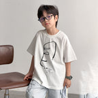 【100-170cm】(3色)時髦字母短袖T