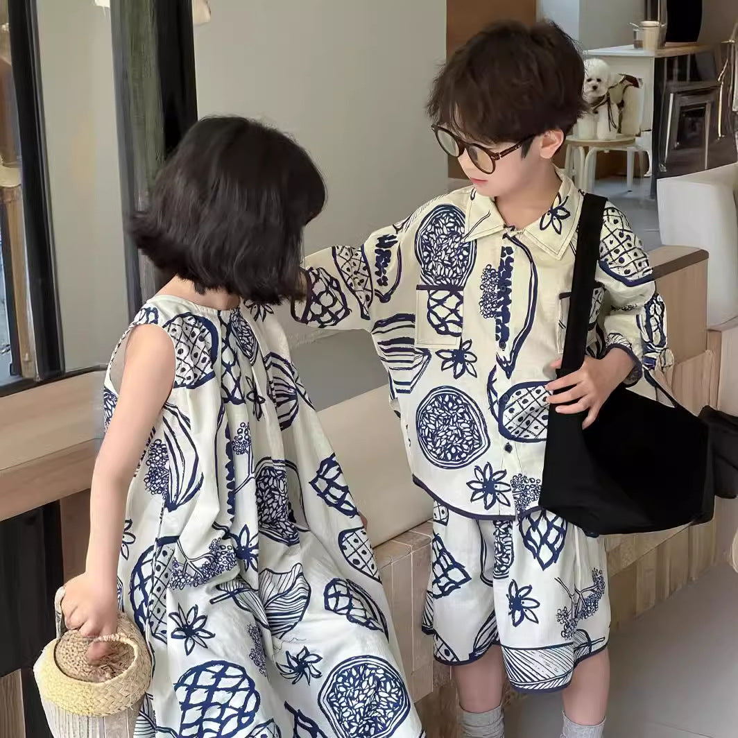 【90-150cm】【親子裝】度假風連身裙 | 套裝