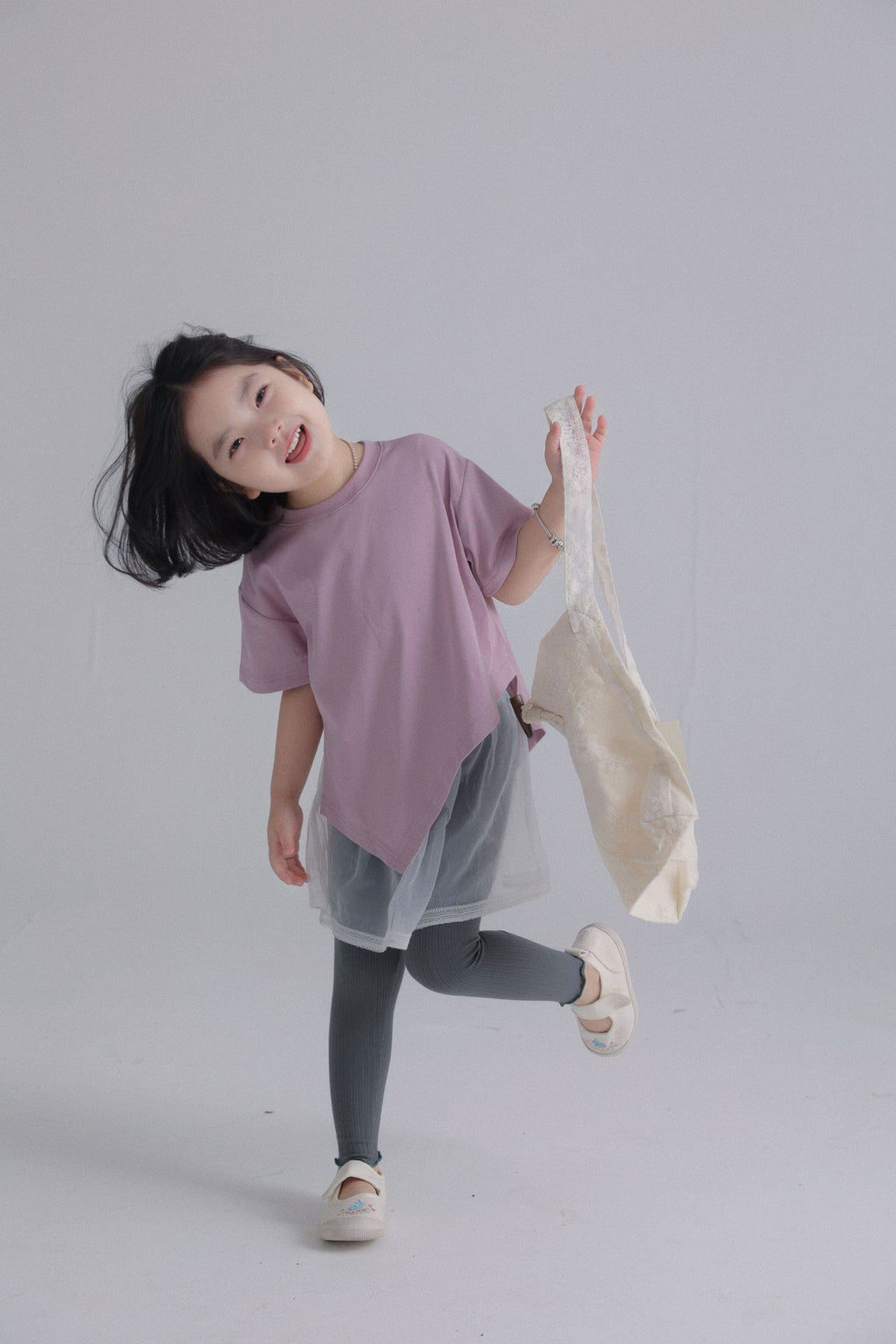 【90-150cm / F】【親子裝】日系薄款彈性坑條密邊打底褲
