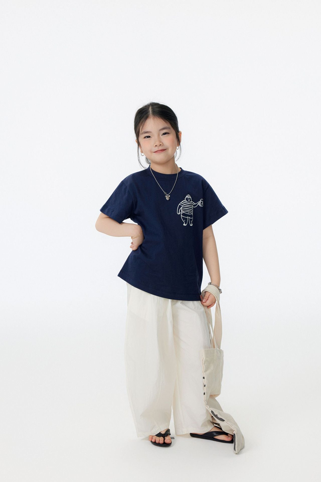 【90-150cm / F】【親子裝】日系拼接蘿蔔褲