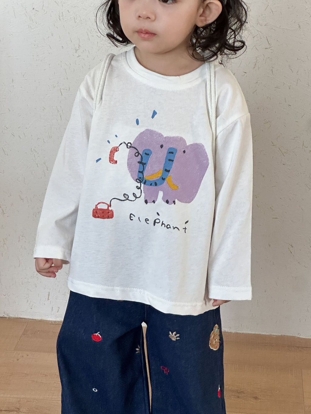 【80-150cm】可愛動物寬鬆純棉T恤