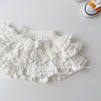 【90-150cm】多層褶皺木耳花邊褲裙