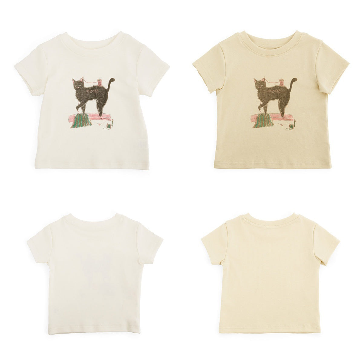 【90-150cm】高彈力修身貓咪打底衣