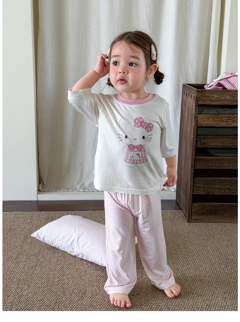 【73-130cm】舒適柔軟涼感居家服套裝