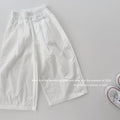 【90-150cm】【涼爽】休閒褲寬鬆九分褲