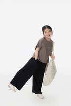 【90-150cm / F】【親子裝】日系會呼吸的闊腿褲