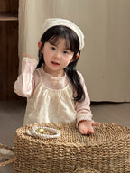 【90-140cm】韓版碎花棉布吊帶裙