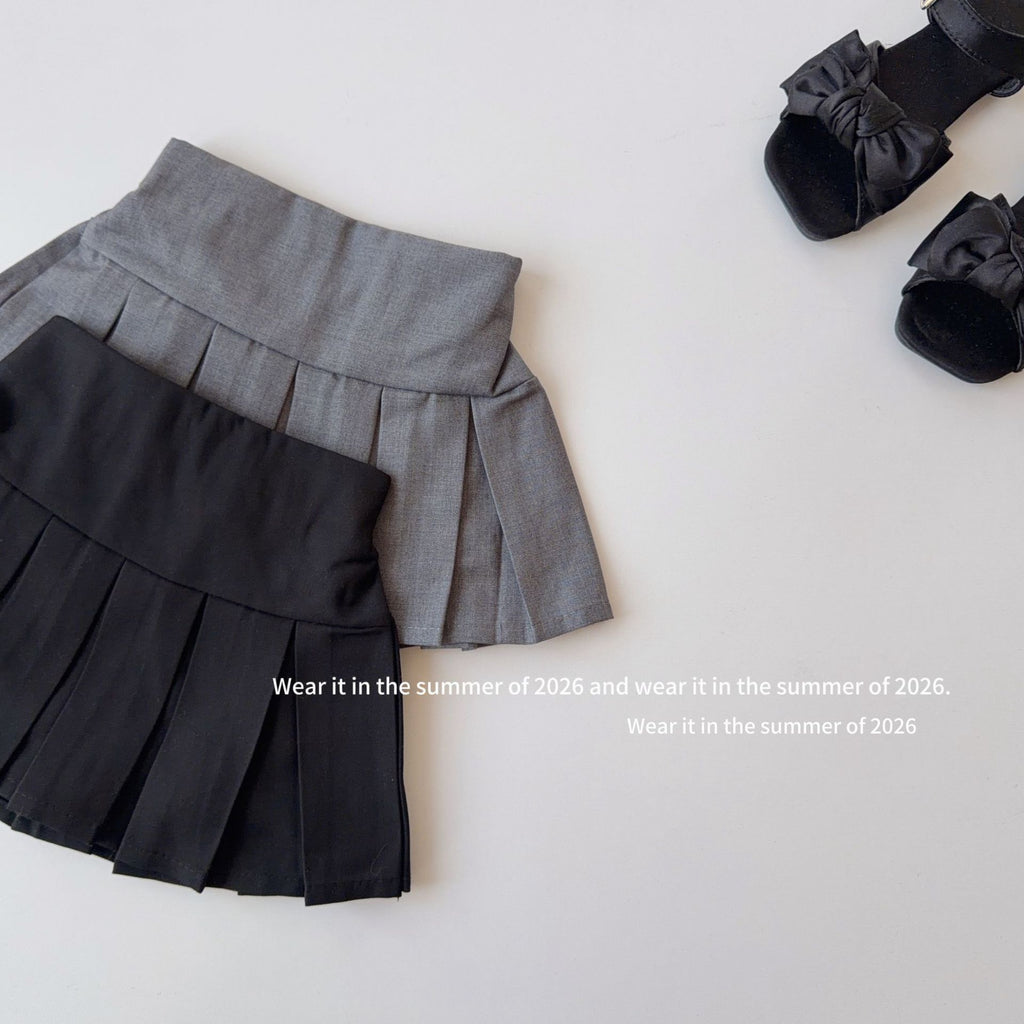 【90-150cm】【帶安全褲】高腰A字百褶裙