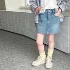 【100-170cm】簡約風包臀牛仔短裙