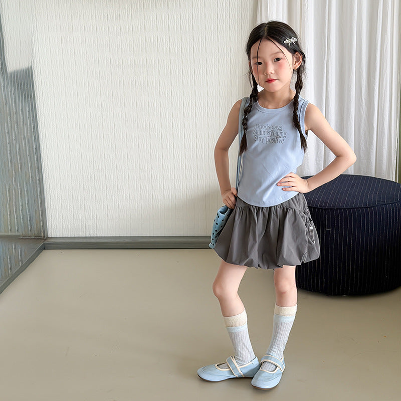 【100-170cm】夏日字母百搭小背心