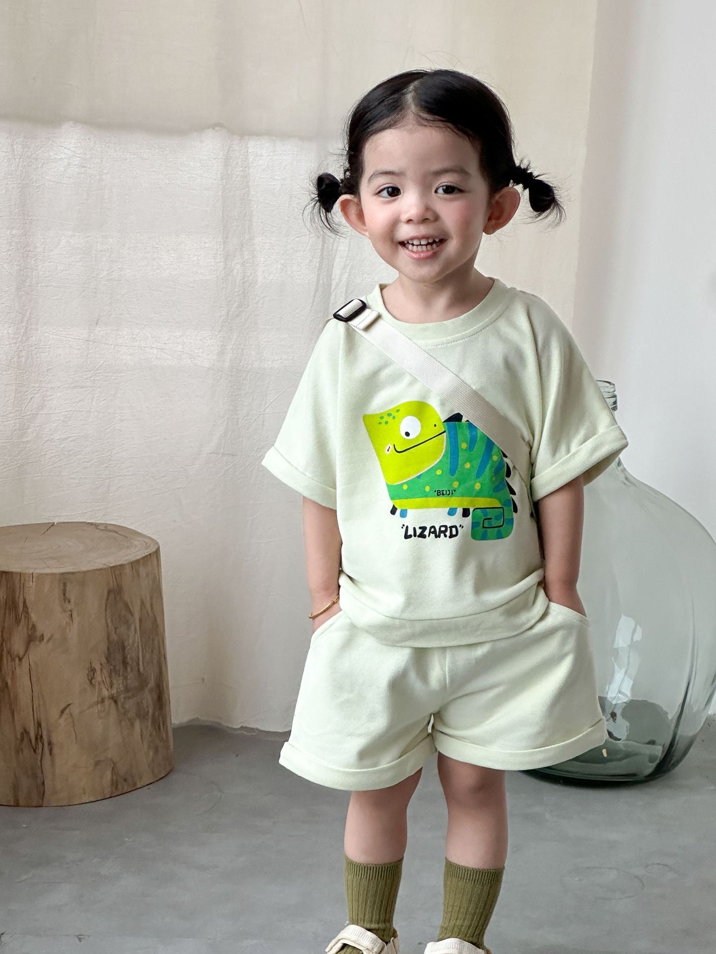 【80-150cm】卡通印花休閒套裝