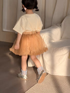 【90-140cm】可愛兔子T全棉短袖上衣