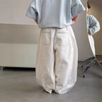 【90-150cm】韓版明線休閒褲