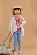 【90-150cm】高彈力修身貓咪打底衣