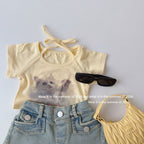 【90-150cm】復古毛邊包臀熱褲