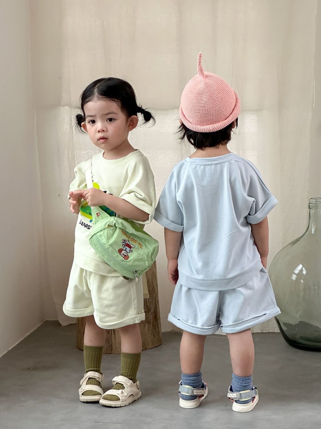 【80-150cm】卡通印花休閒套裝