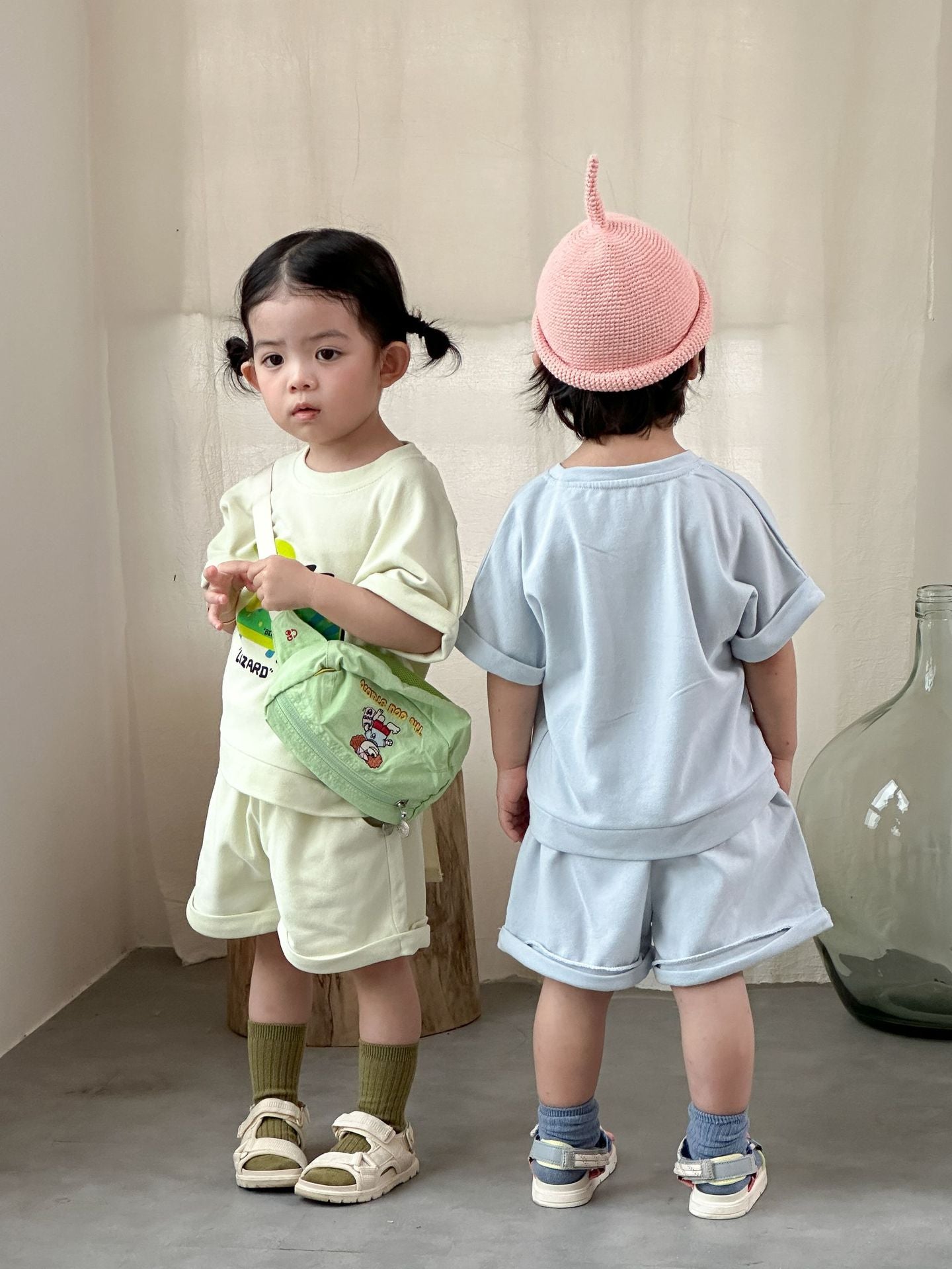 【80-150cm】卡通印花休閒套裝