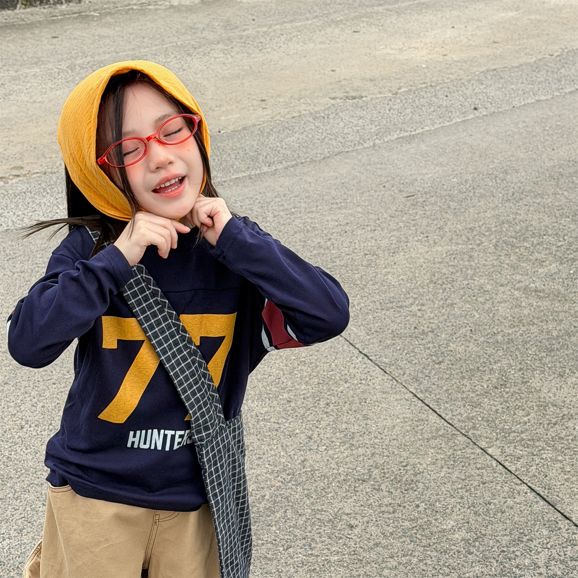 數字77長袖T恤打底衫