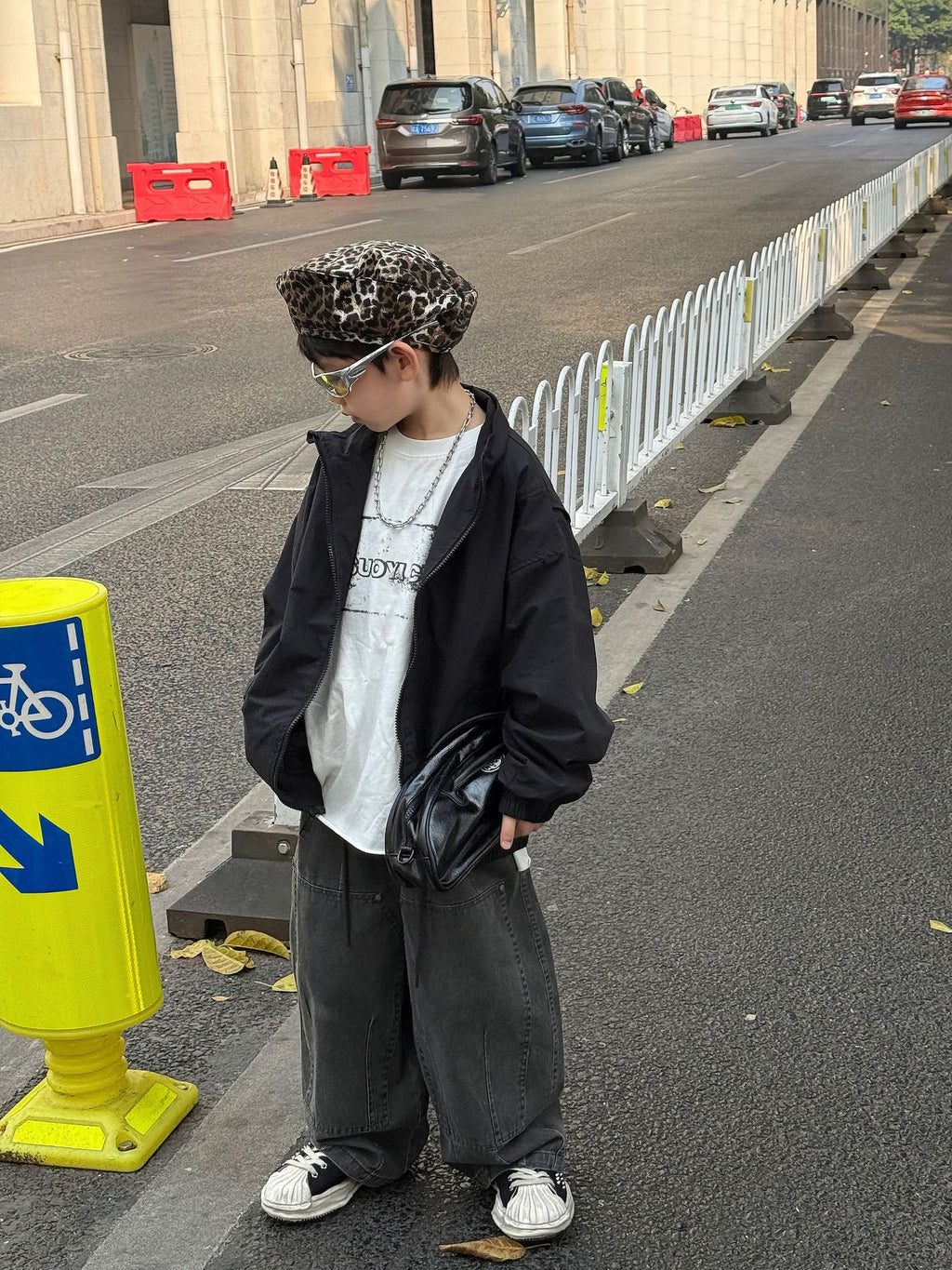 【90-160cm】韓版帥氣休閒戶外衝鋒衣外套