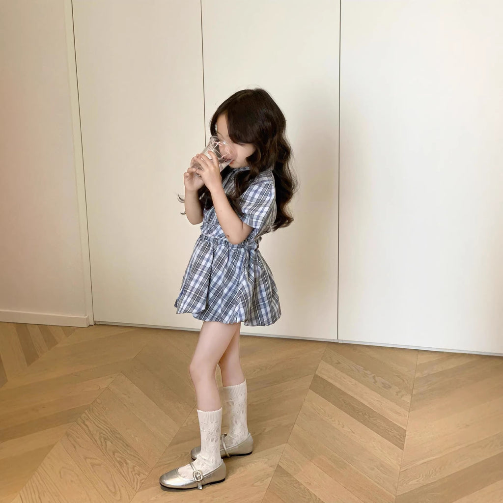 【90-140cm】學院風格紋套裝