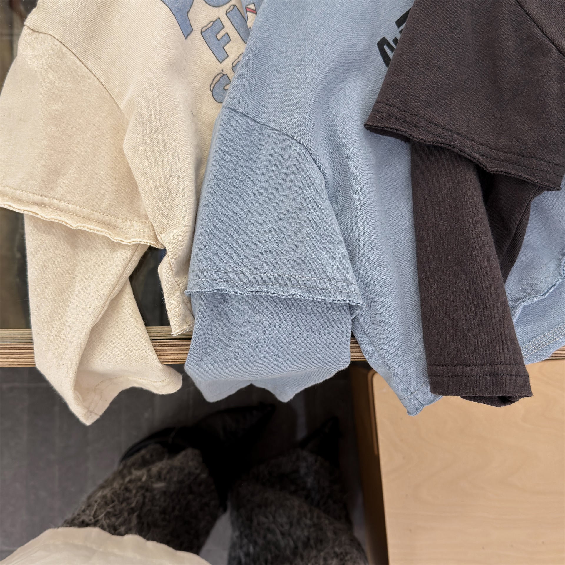 【80-130cm】韓版假兩件T