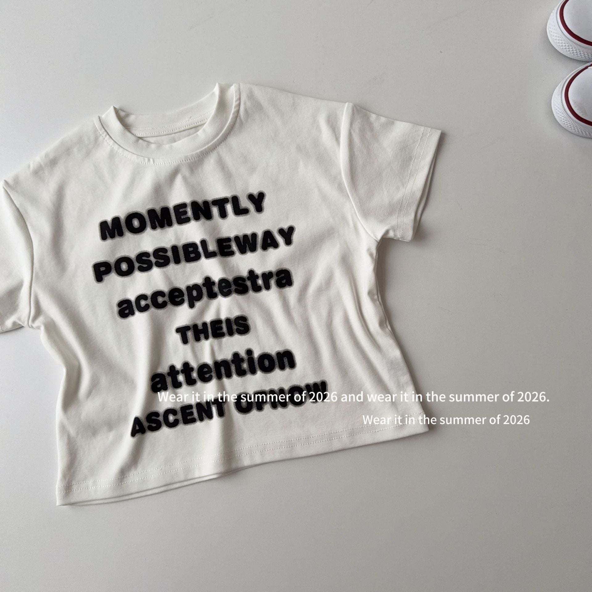 【90-150cm】寬鬆休閒字母T