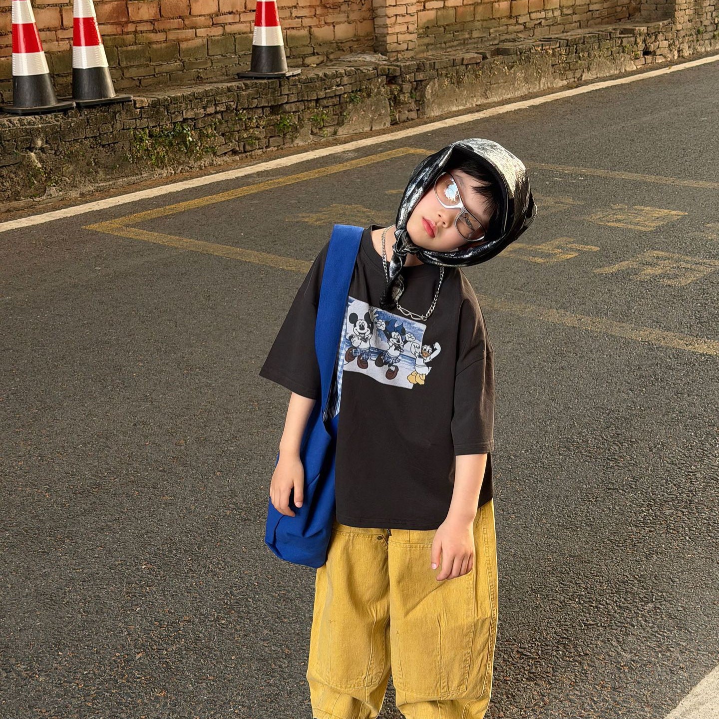 【90-160cm】全棉米奇朋友T