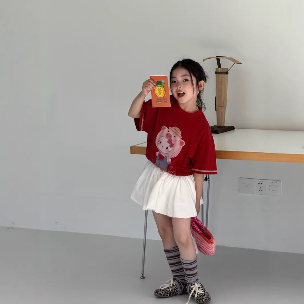 【120-160cm】小豬KT上衣