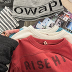 【80-130cm】(3色) 字母長袖T