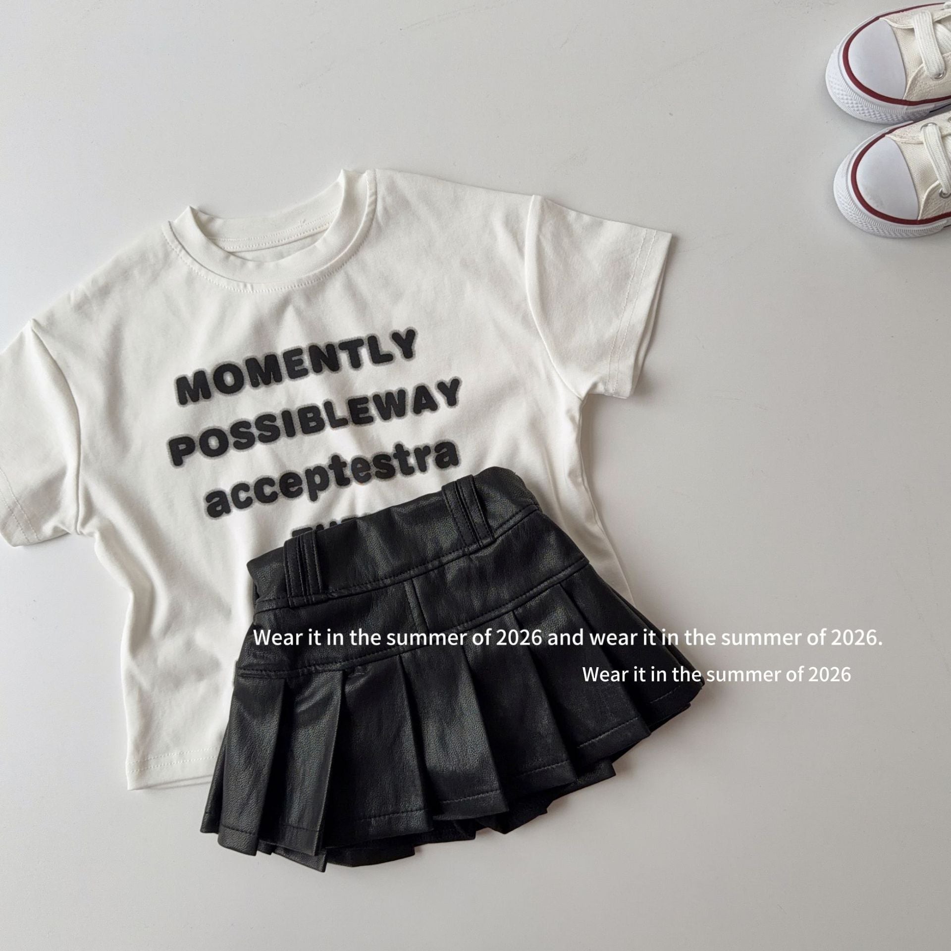 【90-150cm】寬鬆休閒字母T