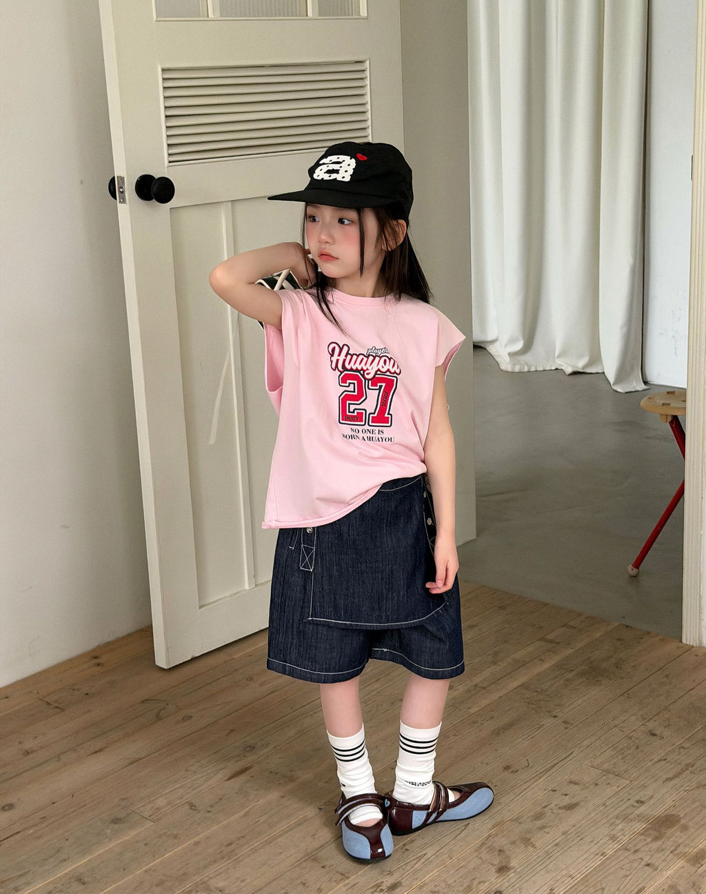 【100-160cm】韓版字母坎肩背心