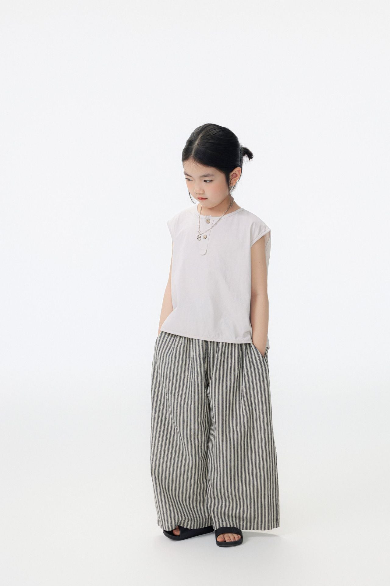 【90-150cm】日系簡素棉舒適百搭短袖