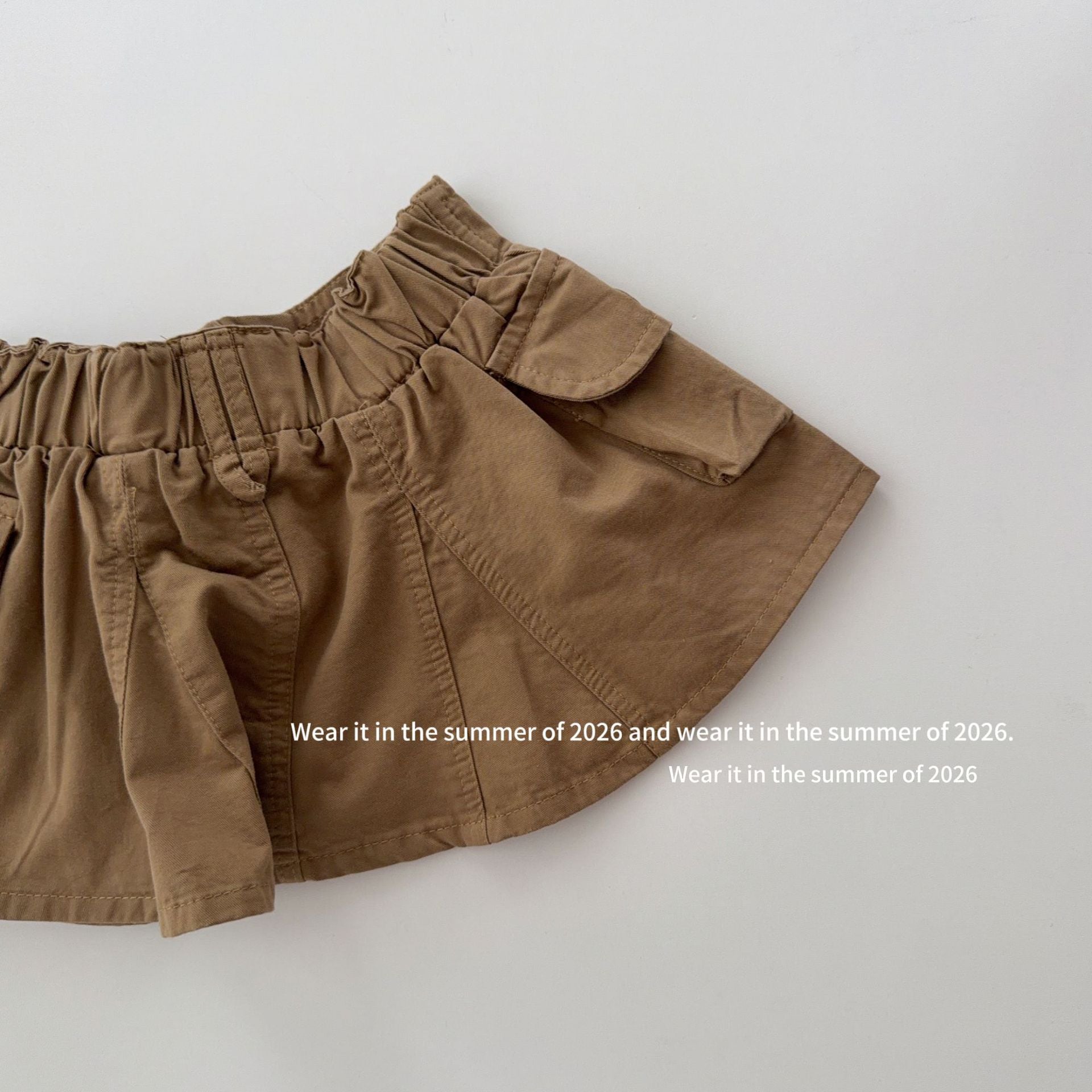 【90-150cm】美式復古水洗工裝褲裙