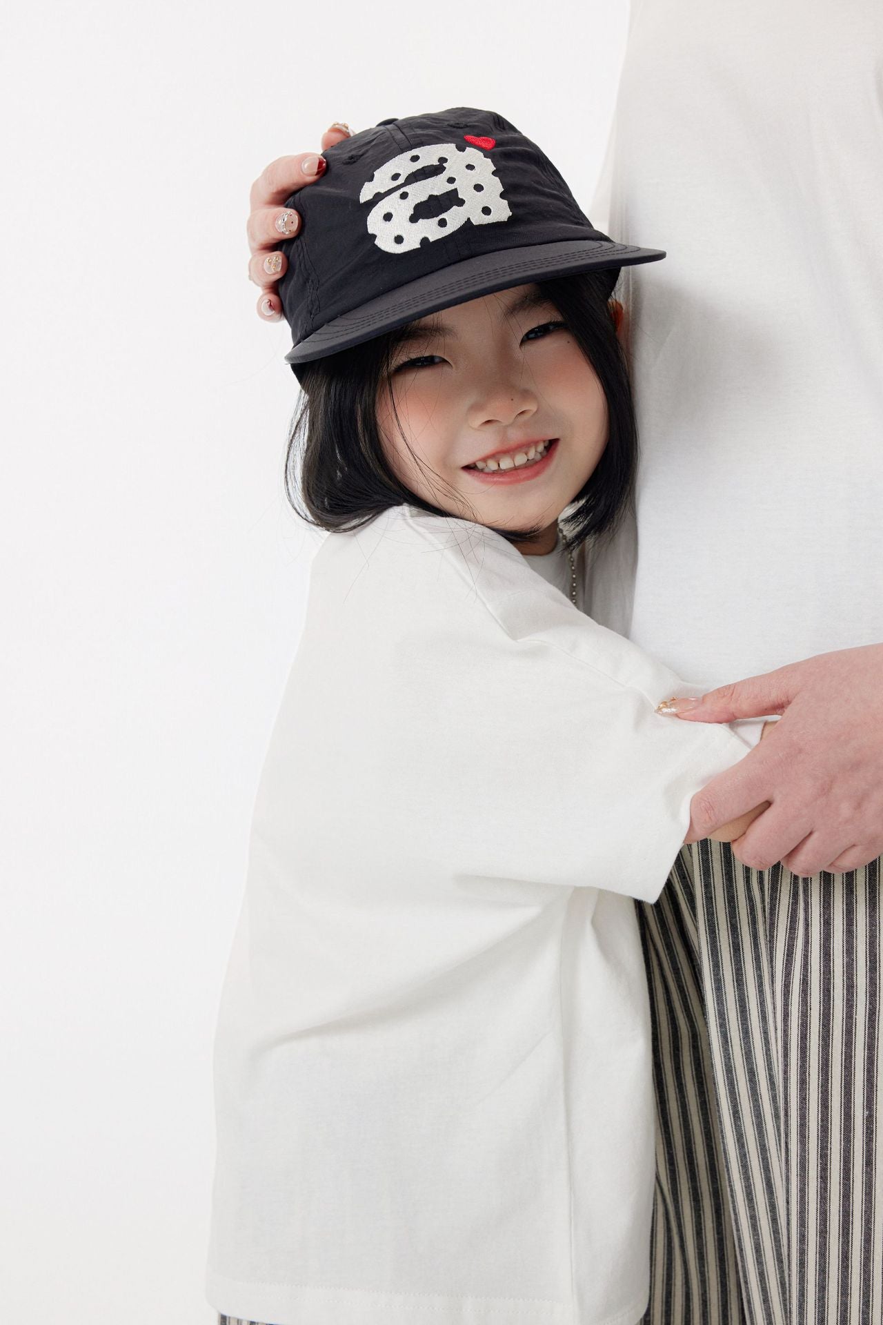 【90-150cm / M.L】【親子裝】日系前擺圓弧寬版短袖
