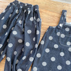 【現貨 80/120cm】波點牛仔褲 | 吊帶連衣裙