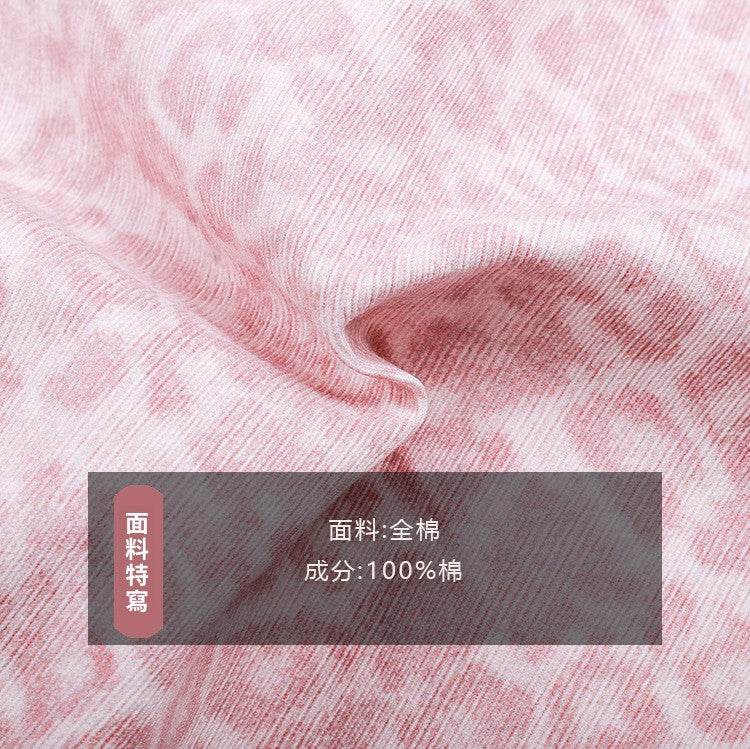 【100-170cm】不撞款粉色豹紋褲