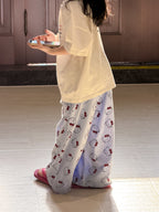 【100-160cm】休閒寬鬆雙面KT印花T