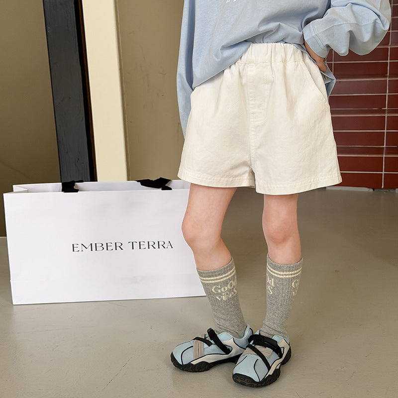 【100-170cm】全棉舒服透氣貼標短褲