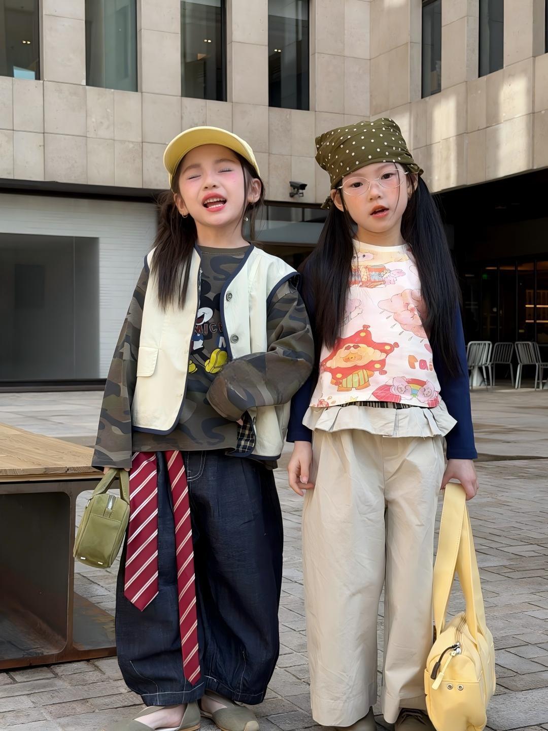 【90-140cm】迷彩米奇 | 馬甲 | 塗鴉T | 裙邊褲