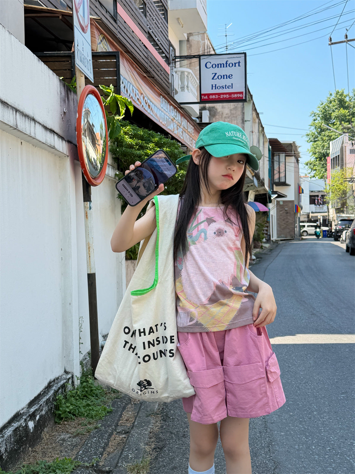 【100-160cm】口袋工裝短褲