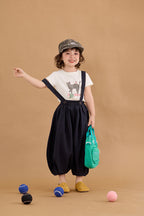 【90-150cm】高彈力修身貓咪打底衣