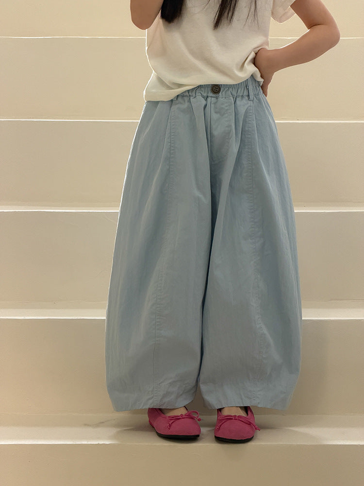 【100-170cm】5色-韓系簡約風寬鬆休閒褲